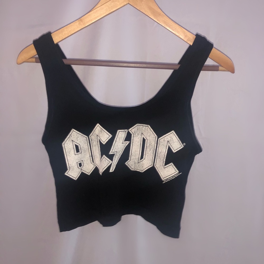 AC/DC Crop Tank Top